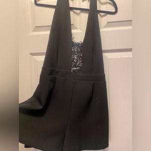 Express Halter Romper with Lace